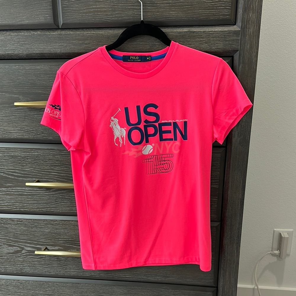 Polo by Ralph Lauren Vibrant Pink US Open Tee